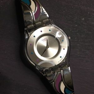 Women’s Swatch watch stainless/water resistant